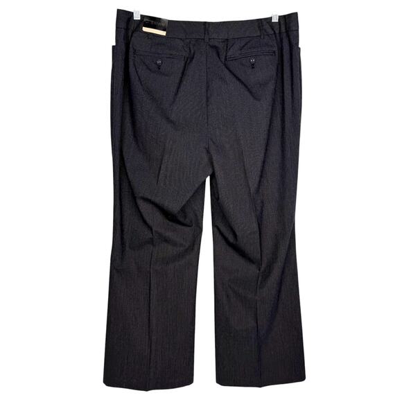 New Lane Bryant Pinstripe Wide Leg Pleated Trousers Formal Business Pants 18 - Picture 2 of 13